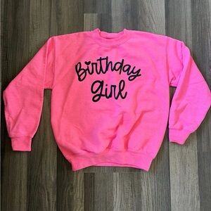 Girls Birthday Girl Sweatshirt Small